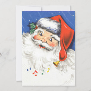 Vintage jul, Jolly Jultomten med Music Julkort