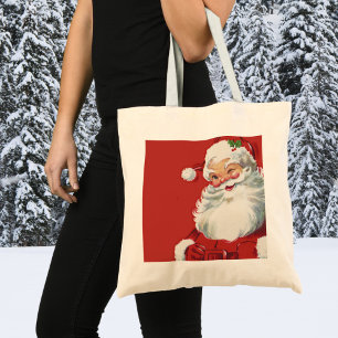 Vintage jul, Jolly Jultomten Winking Tygkasse