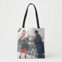 Vintage jul, julhandel presenter poliskonstapel