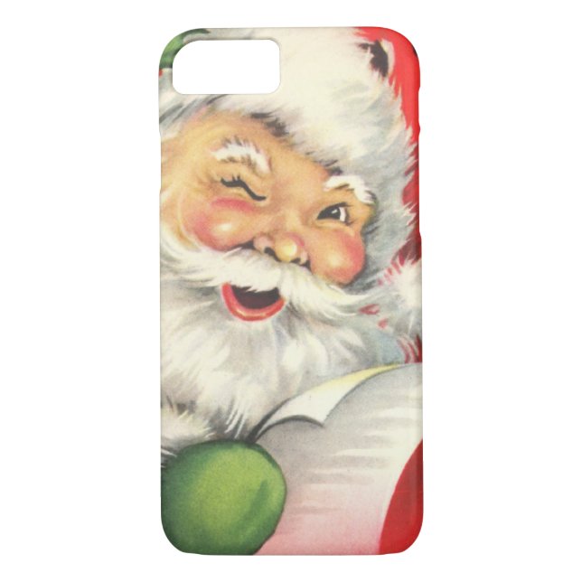 Vintage jul Jultomten Case-Mate iPhone Skal (Baksida)