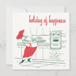 Vintage jul, Jultomten Chef och Turkiet Inbjudningar