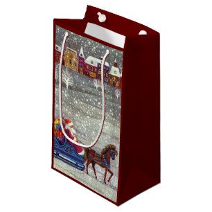 Vintage jul, Jultomten Horse Open Sleigh