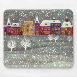 Vintage jul, Jultomten Horse Open Sleigh Musmatta