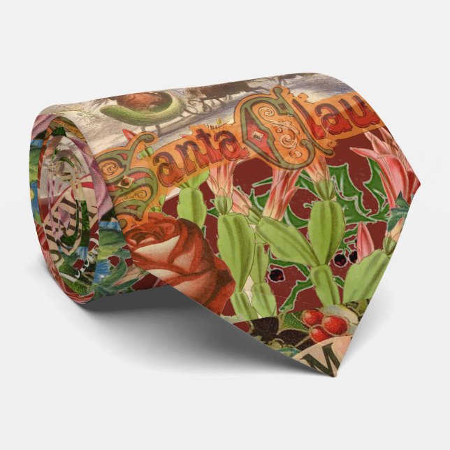 Vintage jul Jultomten i Victorian Sleigh Slips (Rullad)