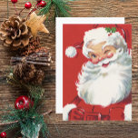 Vintage jul Jultomten, Jolly och Winking Inbjudningar<br><div class="desc">Vintage illustrerar julens helgdag med lycklig,  jolly Jultomten som bär hatt och vinkling som om han hade en hemlighet. Ho,  ho,  ho,  God jul!</div>