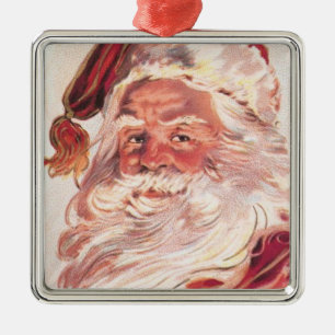 Vintage jul Jultomten Julgransprydnad Metall