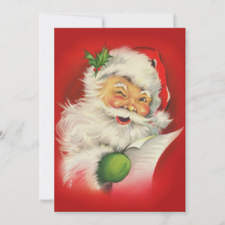 Vintage jul Jultomten Julkort