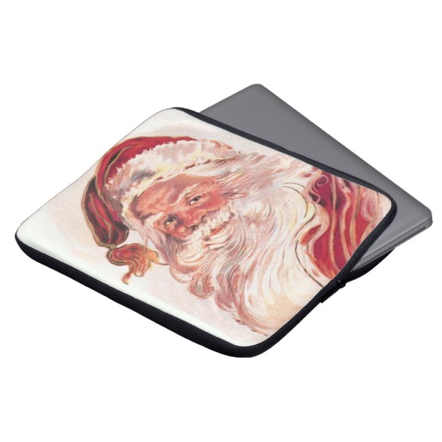 Vintage jul Jultomten Laptop Fodral (Framsida topp)