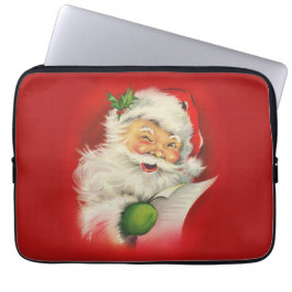 Vintage jul Jultomten Laptop Fodral