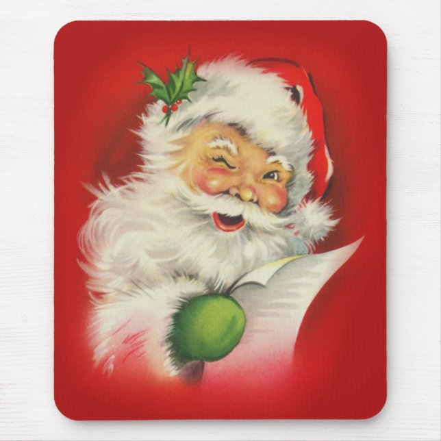 Vintage jul Jultomten Musmatta (Framsidan)