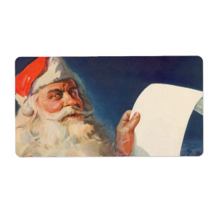 Vintage jul, Jultomten Naughty Nice List Fraktsedel