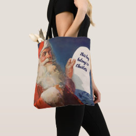 Vintage jul, Jultomten Naughty Nice List Tygkasse