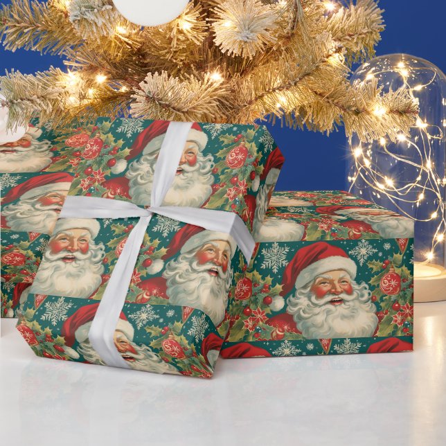 Vintage jul Jultomten Presentpapper (Helgdagar)