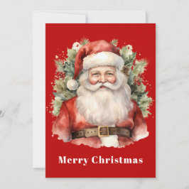Vintage jul Jultomten Smiling Julkort