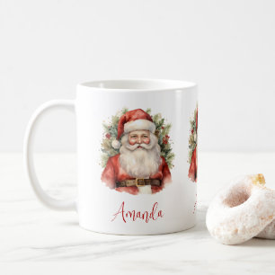 Vintage jul Jultomten Smiling Kaffemugg