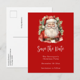 Vintage jul Jultomten Smiling Meddelande Vykort