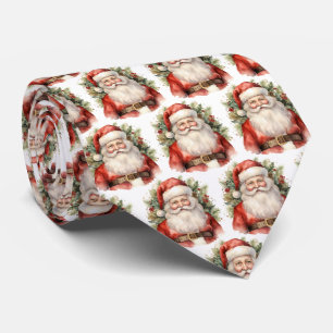 Vintage jul Jultomten Smiling Mönster Slips