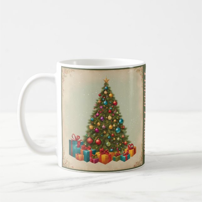 Vintage jul kaffemugg (Vänster)