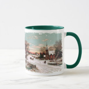 Vintage jul Kväll-kaffe Mugg