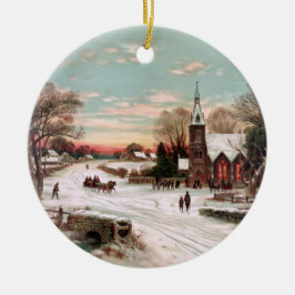 Vintage jul Kväll Ornament