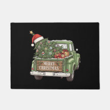 Vintage jul lastbil God jul män kvinnor