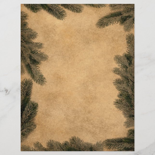 Vintage jul - Letterhead Stationery (Framsida)