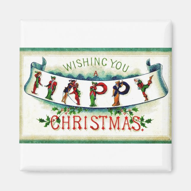 Vintage jul magnet (Framsidan)
