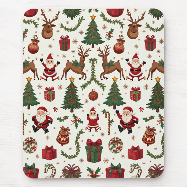Vintage jul Mousepad Musmatta (Framsidan)