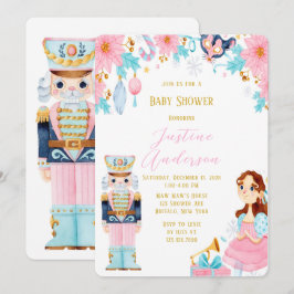 Vintage jul Nutcracker Baby Shower Inbjudningar