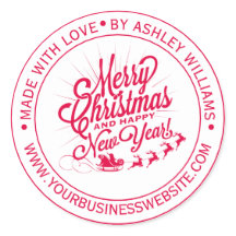 Vintage jul nyår tillverkad med kärlek företag