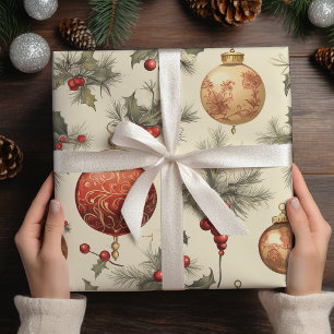 Vintage jul Ornaments jul Presentpapper