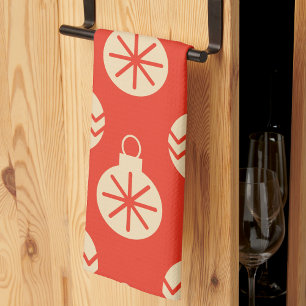 Vintage jul Ornaments Modern Kökshandduk