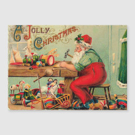 Vintage jul på jultomtens workshop