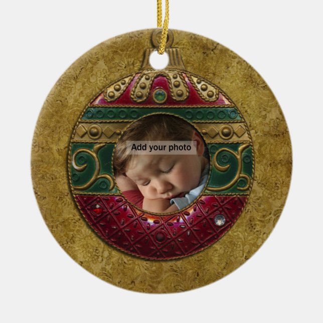 Vintage jul Photo Ornament (Framsidan)