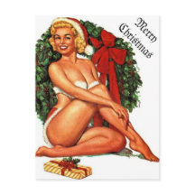 Vintage jul Pinup Girl