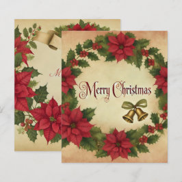 Vintage jul Poinsettia Wandeans Scrapbook