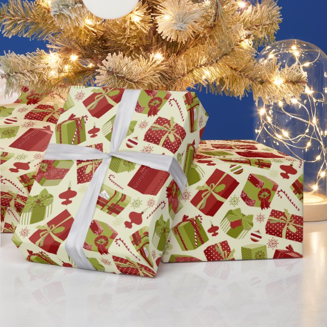 Vintage jul Presenter Presentpapper (Helgdagar)