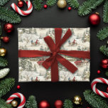 Vintage jul presentpapper<br><div class="desc">Transport dig till en gammal era med vår unika pappra inslagning inspirerad av årgången juldesign. Detta papper är noggrant utformat för att framkalla en känsla av värme och nostalgi, vilket tillför presenter en gnutta elegans och känsla. Vårt högkvalitativa Papper för julafton är designat för att ge en känsla av tradition...</div>