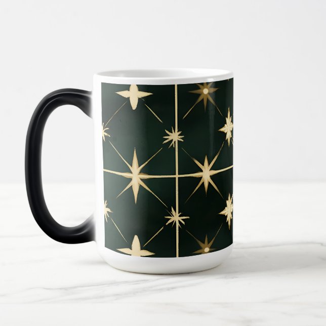 Vintage jul-prydnadsföremål Kaffe Mugg (Vänster)