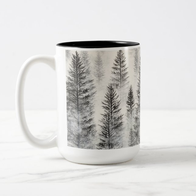 Vintage jul-prydnadsföremål Kaffe Mugg (Vänster)