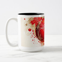 Vintage jul-prydnadsföremål Kaffe Mugg