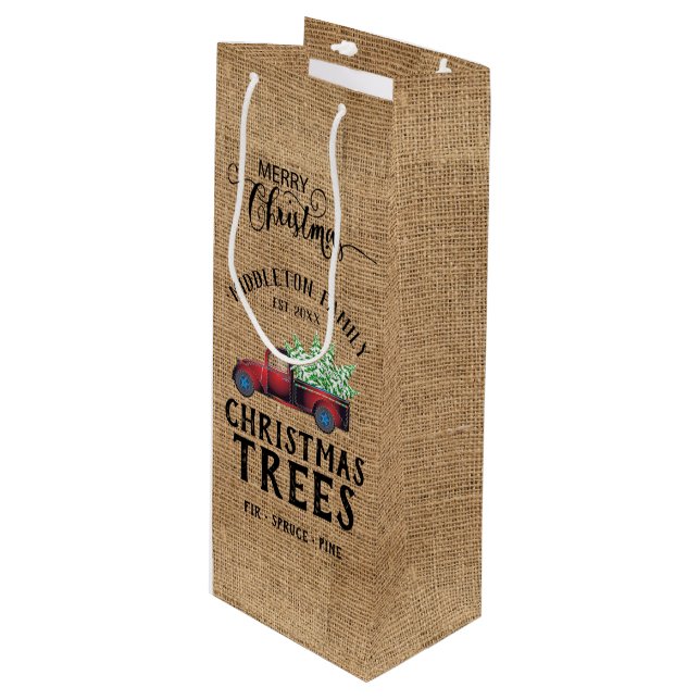 Vintage jul - Red Lastbil (Framsidan Vinklad)