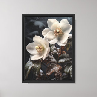 Vintage jul Ro (Hellebore) Stretched Canva Canvastryck