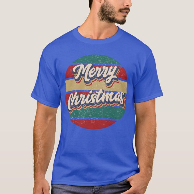 Vintage jul roligt t shirt (Framsida)