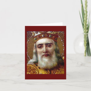 Vintage jul Saint Nicholas Helgkort