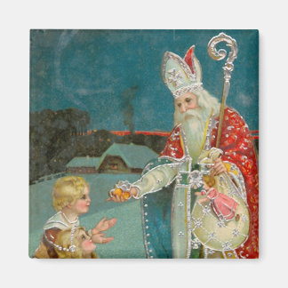 Vintage jul Saint Nicholas Magnet