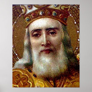 Vintage jul Saint Nicholas Poster