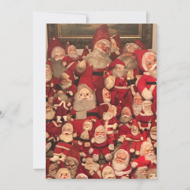 Vintage jul Santa klaus  Julkort (Framsida)