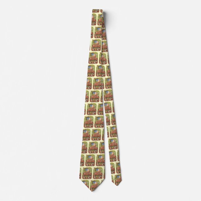 Vintage jul Santa med tomtar i verkstaden Slips (Framsida)