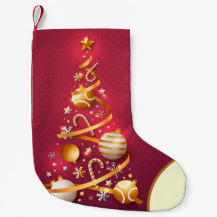 Vintage jul semester liten julstrumpa